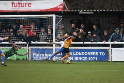 IMG 8154-Dan-Bassett-makes-sure-Khale-Da-Costa-cant-reach-the-rebound-from-Shaun-Rowleys-save