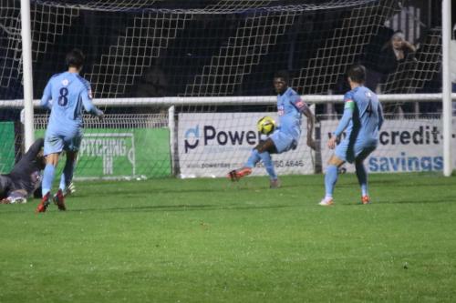 IMG 8767-Dequane-Wilson-Braithwaite-clears-off-the-line