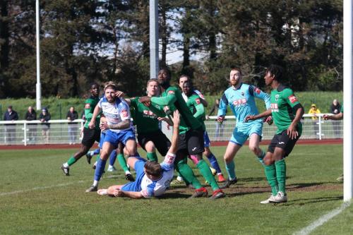 IMG 8631-Enfields-Adam-Cunnington-is-wrestled-to-the-floor-to-earn-a-penalty