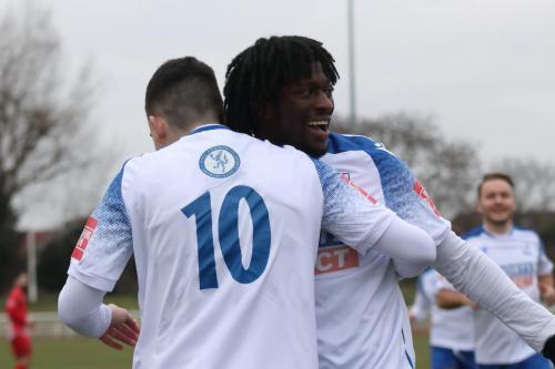 IMG 3446-Andre-Coker-celebrates-his-early-goal-with-Marcus-Wyllie