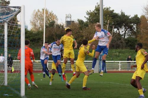 IMG 0398-Endields-James-Richmond-flicks-the-ball-towards-Lewis-Knight-and-Jake-Cass