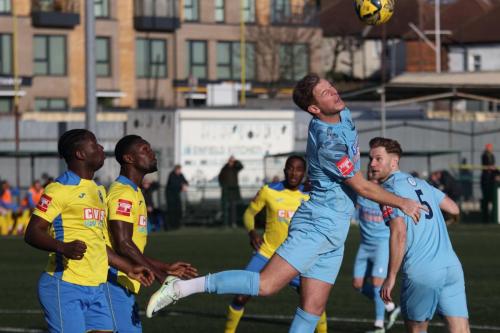 IMG 2265-Enfields-Adam-Cunnington-wins-a-header