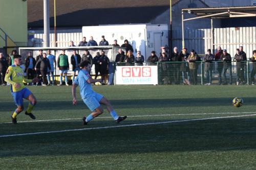 IMG 2541-A-last-minute-breakaway-sees-Lyle-Della-Verde-shoot-narrowly-wide