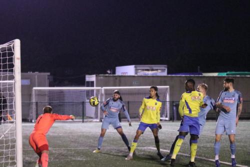 IMG 1237-The-ball-is-deflected-into-the-net-for-the-second-Enfield-goal.-I-thought-it-was-by-Boroughs-Jorge-Djassi-Sambu-3rd-R-but-it-was-credited-to-Lewis-Knight