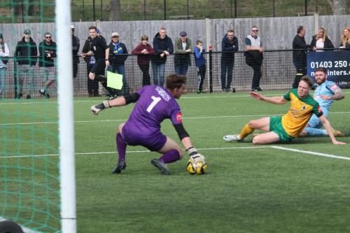 IMG 8418-Taylor-Seymour-just-manages-to-get-his-hand-to-a-shot-from-Jake-Cass