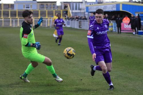 IMG 8210-Marcus-Wyllie-beats-Canvey-keeper-Sam-Jackson-outside-the-area-but-cant-take-advantage