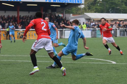 IMG 3216-Ollie-Knight-shoots.-The-shot-was-saved-but-Marcus-Wyllie-scored-from-the-rebound