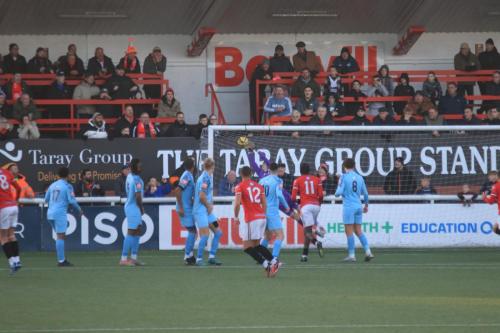 IMG 4732-Rhys-Forster-gets-his-hands-to-Jack-Evans-free-kick-but-cant-keep-it-out-of-the-goal