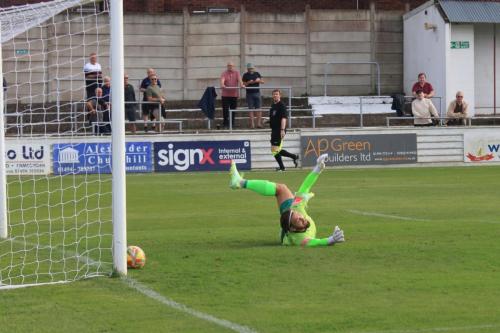 IMG 2096-Zaki-Oualah-is-beaten-by-Sam-Youngs-for-the-first-Enfield-goal