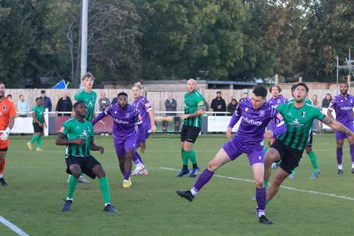 IMG 2614-Enfields-Marcus-Wyllie-and-Cray-Valleys-Freddie-Parker-challenge-but-the-ball-beats-both-of-them