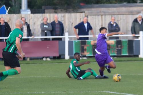 IMG 2616-Cray-Valleys-Clement-Asiedu-survives-appeals-for-a-penalty-for-his-challenge-on-Dylan-Adjei-Hersey