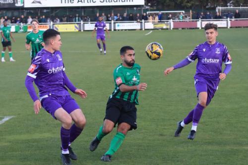 IMG 2620-Cray-Valleys-Barney-Williams-clears-from-Marcus-Wyllie-L-and-Ollie-Knight