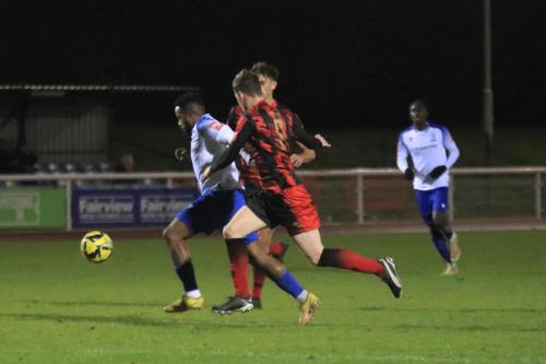 IMG 5720-Reece-Beckles-Richards-lines-up-a-shot-but-hits-the-post