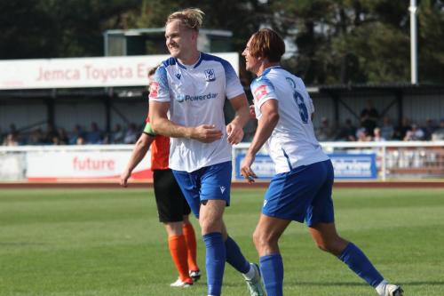 IMG 1116-Enfield-scorers-James-Richmond-L-and-Sam-Youngs-celebrate-Richmonds-goal