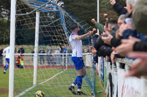 IMG 2459-Jake-Cass-celebrates-the-second-Enfield-goal-as-the-scorer-Ollie-Knight-heads-towards-the-corner-flag