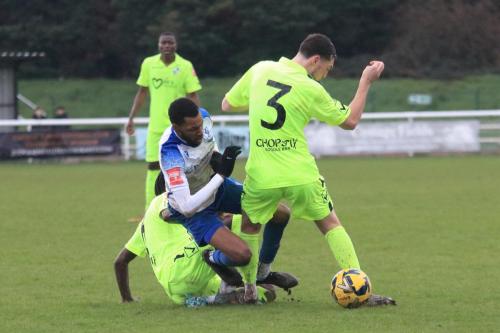 IMG 9045-Jonathan-Hippolyte-is-fouled-by-a-combination-of-Mathew-Achuba-L-and-Billy-Cracknell