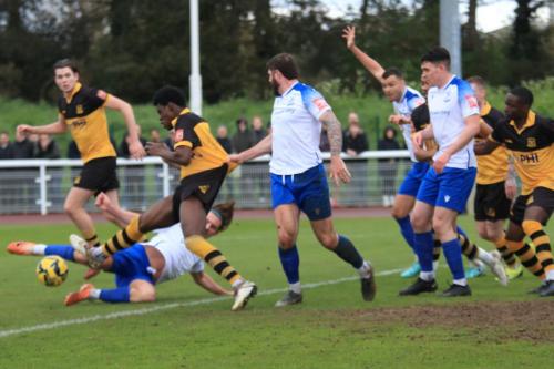 IMG 1047-Cheshunts-Samuel-Kuffour-clears-from-Sam-Youngs