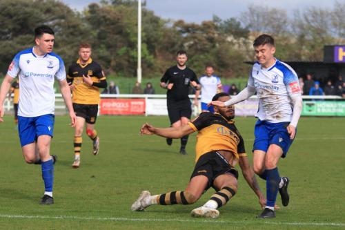 IMG 1359-Cheshunts-Darion-Furlong-clears-from-Ollie-Knight