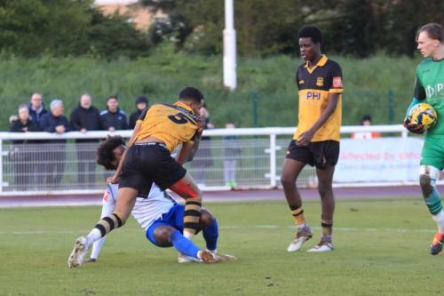 IMG 1418-Darion-Furlong-and-Herson-Alves-were-both-yellow-carded-for-this-confrontation