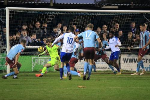 IMG 4243-Hastings-Charlie-Grainger-saves-from-Marcus-Wyllie