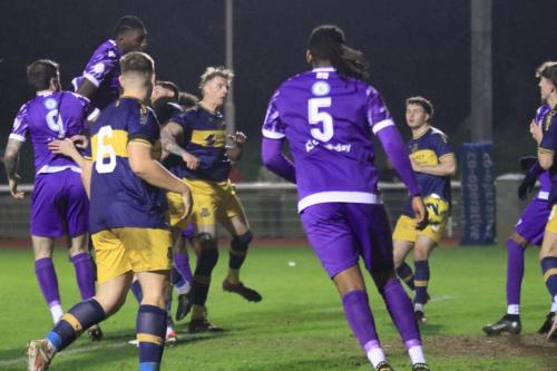 IMG 0425-Enfields-Jorden-Adeoye-heads-on-goal