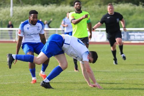 IMG 2144-Reece-Beckles-Richards-L-and-Marcus-Wyllie-celebrate-Wyllies-second-goal