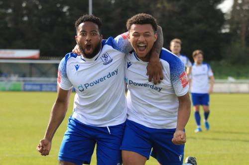 IMG 2167-Reece-Beckles-Richards-L-celebrates-his-goal-with-Dylan-Adjei-Hersey