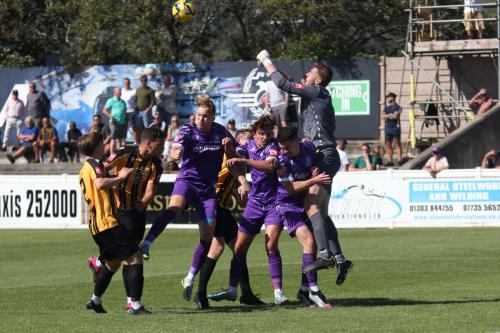 IMG 0338-Folkestone-keeper-Joe-Coleman-punches-clear