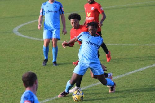 IMG 2863-Enfields-Obi-Onyeagwara-challenged-by-Marcus-Sablier