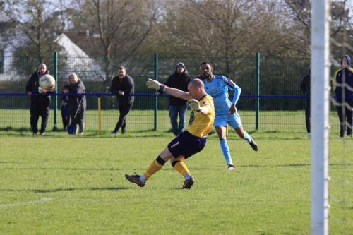 IMG 1558-Llantwit-keeper-Jack-Lansdown-clears.-