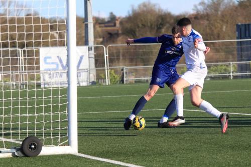 IMG 0835-Marcus-Wyllie-is-denied-a-tap-in-by-Lewis-Knights-tackle-but-his-blushes-are-spared-by-an-offside-flag