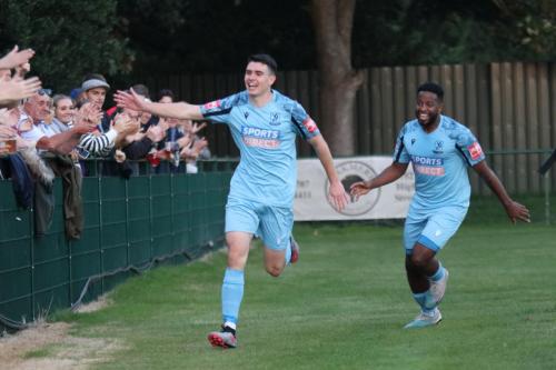 IMG 0168-Marcus-Wyllie-L-annd-Reece-Beckles-Richards-celebrate-Wyllies-goal