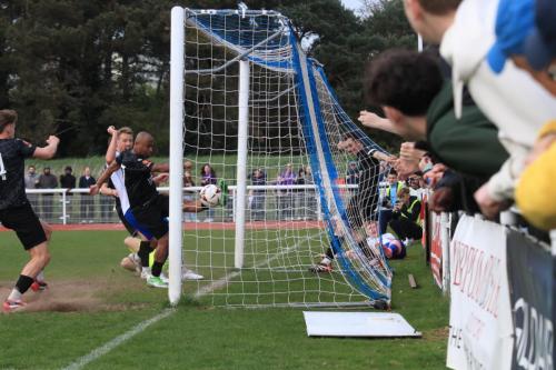IMG 9407-Tyreke-Johnson-stops-the-ball-crossing-the-line-after-Freddie-Grants-initial-block