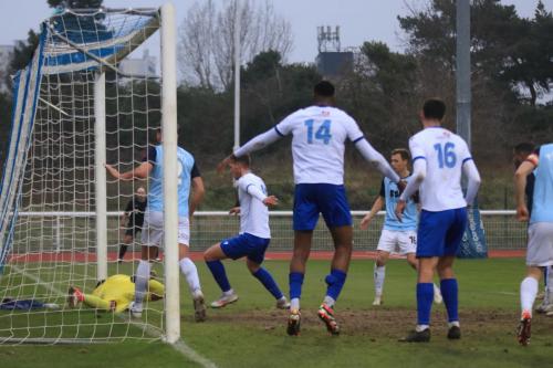 IMG 6684-Baths-Harvey-Wiles-Richards-saves-at-the-far-post-as-Jake-Hutchinson-looks-for-an-error