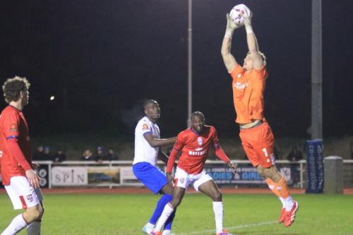 IMG 8349-Hampton-keeper-Max-Merrick-collects-a-cross