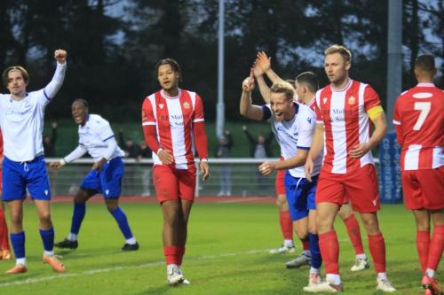 IMG 5531-Enfields-Adam-Thompson-celebrates-his-goal