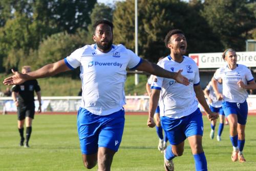 IMG 4485-L-r-scorer-Reece-Beckles-Richards-Dylan-Adjei-Hersey-and-Sam-Youngs-celebrate-the-goal