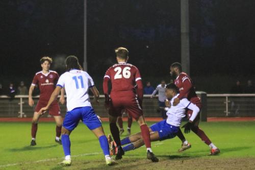 IMG 6391-Chelmsfords-Paull-Appiah-apperas-to-hold-Bayley-Brown-but-the-officials-saw-nothing-wrong