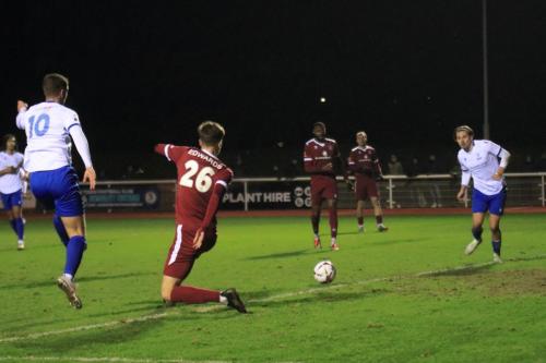 IMG 6445-Jake-Huchinson-10-squares-to-Sam-Youngs-who-opens-the-scoring