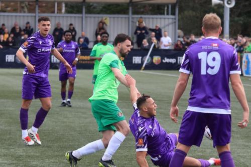 IMG 8912-Sloughs-John-Gilbert-tackles-Lennon-Peake-from-behind