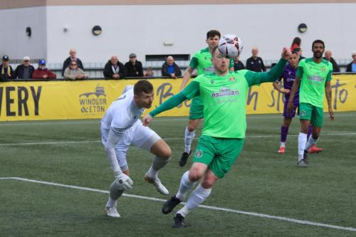 IMG 8939-Scott-Davies-clears-after-a-deflected-shot-looped-over-keeper-Charlie-Horlock