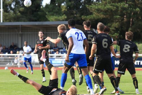 IMG 1322-Emlyn-Lewis-heads-clear.-Will-Dawes-appears-to-have-come-off-second-best-in-a-collision-with-Harry-Lodovica-23