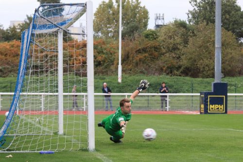 IMG 1368-An-Enfield-free-kick-passes-narrowly-wide.-Will-Henry-will-probably-say-he-has-the-post-covered