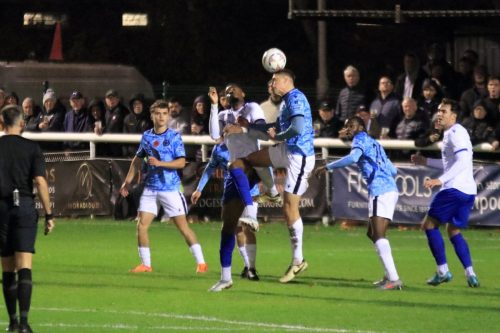 IMG 2675-Salisburys-Tom-Davies-heads-clear-from-Bayley-Brown