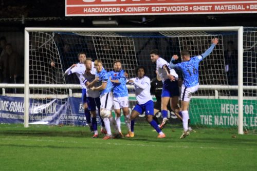 IMG 2904-Enfields-Hentry-Hawkins-clears-from-Tom-Davies