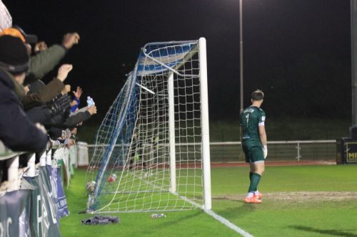 IMG 5051-Mitch-Walker-is-left-flat-footed-by-Sam-youngs-shot-for-the-opening-Enfield-goal