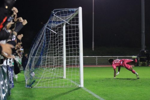 IMG 2057-Ebbsfleet-keeper-Gio-Bellagambi-is-beaten-by-Tsharne-Gallimores-shot-for-the-opening-goal