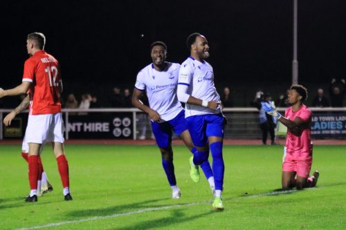 IMG 2176-Bayley-Brown-L-and-scorer-Lamar-Reynolds-celelbrate-the-third-Enfield-goal