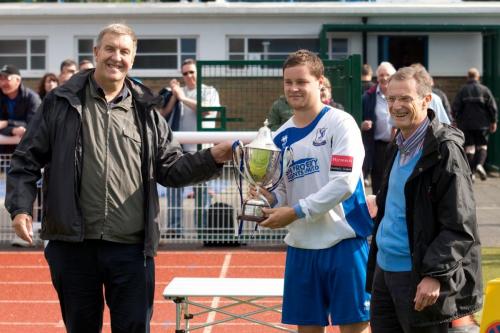 Collecting the trophy