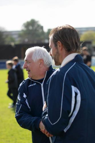 Enfield-manager-George-Borg-and-injured-goalkeeper-Noel-Imber-who-missed-the-final-two-and-a-half-games-with-a-dislocated-shoulder